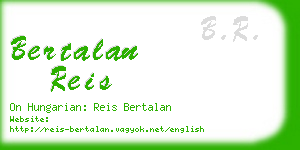 bertalan reis business card